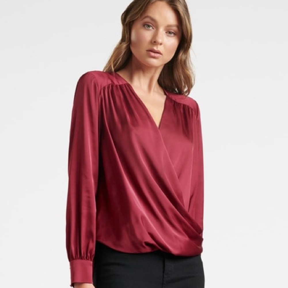 Ever New Sandra Gathered Yoke Wrap Shirt